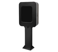 Bornes de Recharge pour Véhicules Électriques, Support de Recharge EV, Base Renforcée, Étanche et Durable, Encombrement Réduit, Matériel Fixation Inclus, Sûr et Pratique(Black,Large)