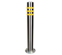 Bornes de sécurité en acier de 60 cm - Barrières de stationnement industrielles pour allées, garages et chantiers de construction - Cônes d'avertissement de sécurité améliorés (1 pièce)