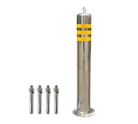 Bornes de signalisation, cônes et bornes routière robustes en acier inoxydable, barrières sécurité fixes for la gestion des flux circulation sur les routes, allées parkings(100cm)