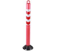 Bornes de stationnement de sécurité Borne de stationnement 80/120 cm Colonne réfléchissante de barrière de poteau de sécurité, colonne anti-collision d'isolation, poteau d'avertissement en caoutchouc