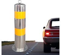 Bornes de stationnement en béton, poteaux de sécurité en Acier Inoxydable pour allées, poteaux de sécurité pour allées avec Anneau de Suspension, barrière de stationnement de 114 mm de Large