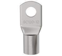 Lumonic 1x cosse tubulaire 120mm² M12 I cosse à sertir 120mm2 nue SC120-12 cosses annulaires 120mm², cosses de câble 120mm² I cosse annulaire, cosses à anneau