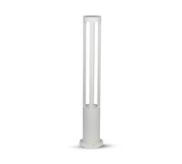 Bornes d'extérieur modernes V-TAC 10W - Corps en aluminium blanc - Compatible avec les capteurs - 80CM - 6400K Blanc - IP65 Étanche - Lanterne d'extérieur Jardin, Paysage, Allée, Parkings