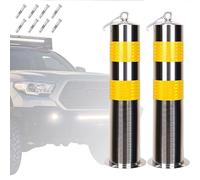 Bornes en Acier Inoxydable 20/24/32 Pouces - caches de sécurité réfléchissants et ancrages pour la Protection des Voies de stationnement, des allées et des garages - Ensemble de 12 pièces AV