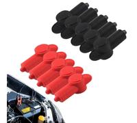 Bornes en silicone - Protecteur de tête de batterie | Isolant résistant à la chaleur pour alternateurs, démarreurs, vannes solénoïdes, boulons de connexion, rouge et noir, 1 paire