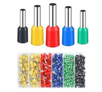 Bornes for tubes VE, connecteurs à aiguille pré-isolés européens, sertissage froid for fils de 0,5 6 mm², for câblage industriel(450 pcs set)