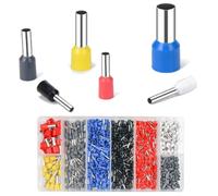 Bornes for tubes VE, connecteurs à aiguille pré-isolés européens, sertissage froid for fils de 0,5 6 mm², for câblage industriel(1800 pcs set)