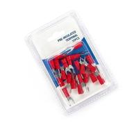 Bornes pré-isolées rouges SV1.25-6, 20 pièces par blister, idéales pour des connexions électriques sûres et efficaces dans les installations électriques.