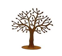 Bornhöft Arbre de vie en métal rouillé - Décoration de jardin - Rouille noble - 60 cm x 60 cm