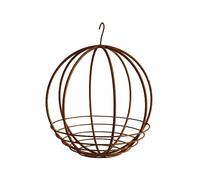 Bornhöft Panier suspendu en métal - Diamètre : 30 cm - Décoration de jardin rouillée