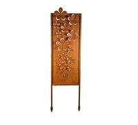 Bornhöft - Plaque de jardin rouillée à insérer - Décoration de jardin - Fleurs - 115 cm (Hauteur) - Métal - Rustique Naturel - Rusty