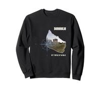 Bornholm Compass Hammershus Coordinates Sweatshirt