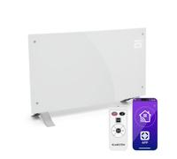 Klarstein Radiateur électrique Bornholm Single Smart 2000/1000 W programmable mobile Blanc