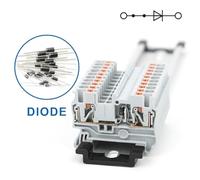 Bornier à diodes for rail DIN 1N4007 1 A/1200 V 2,5 mm PT 2,5/PTTB 2,5/PT2,5-TW/PT2,5-QU-DT 10 pièces(PTTB2.5-DT)