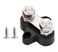 Bornier à double goujon avec filetages M6 et M8 pour applications de câblage automobile et maritime, conception de montage de base croisée (M8 rouge)