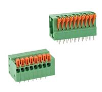 Bornier à ressort PCB 141V 141R 2.54mm 150V 2A 10 pièces | Conceptions épissables à angle droit et droit for le câblage compact des circuits imprimés(141V Vertical,6p)