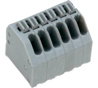 Bornier à ressort PTR Hartmann AK4191/6KDVP-2.5 54191060051E 0.75 mm² Nombre de pôles 6 gris galet