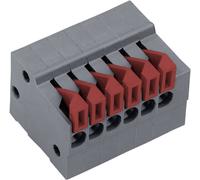 Bornier à ressort PTR Hartmann AKZ4791/4KD-2.54-H 54791040422F 0.75 mm² Nombre de pôles 4 gris basalte