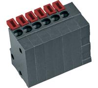 Bornier à ressort PTR Hartmann AKZ4791/6KD-2.54-V 54791060421E 0.75 mm² Nombre de pôles 6 gris basalte