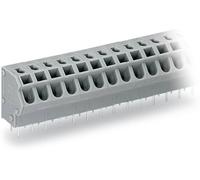 Bornier à ressort WAGO 254-455 1.50 mm² Nombre de pôles 5 gris 180 pc(s)