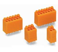 Bornier à ressort WAGO 735-126 Nombre de pôles 6 orange 220 pc(s)