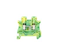 Bornier à vis à six pans creux UT2.5-PE D-UT2.5-10 for rail DIN 2,5 mm² 26-12 AWG 10 pièces(UT2.5-PE)