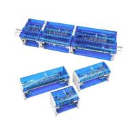 Bornier à vis for rail DIN, boîtier de distribution électrique universel modulaire, 1 pièce, WDH207/211/215/407/411/415(WDH407)