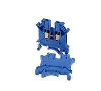 Bornier à vis for rail DIN UK-5N, 100 pièces, 24 A, 500 V, AWG24-10, connecteur électrique polyvalent(Blue)