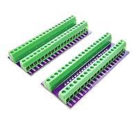 Bornier à vis pour Raspberry Pi, carte de dérivation 2 x 20 GPIO, compatible avec Raspberry Pi 5 3B+ 3B 3 2B 1B+ Zero Zero W Zero 2 W, 2 pièces, pré-soudé, câblage facile