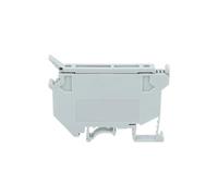 Bornier à vis UK5-HESI Rail Din, porte-fusible 5x25mm 24V/220V LED avec levier de déconnexion, connecteur électrique de fil, 10 pièces(Gray-With 220V LED,Without Fuse)