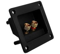Bornier D’enceinte 2 Voies en Alliage et Cuivre pour Projets Audio DIY | Plaque de Borne Épaissie, Transmission Stable du Signal, Montage Facile, pour Systèmes Audio et Enceintes