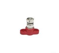 Bornier de batterie robuste 12 V 24 V Boîte de jonction de distribution d'énergie Boulons en acier inoxydable en laiton pour camions solaires de plaisance (M10-rouge)