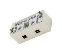 Bornier de Câble 2 Entrées 8 Sorties, Isolation ABS Cuivre Blanc | Boîte de Jonction pour Armoires de Commande, Câblage Net, Connexions Secteur Ac, Techniciens et Électriciens