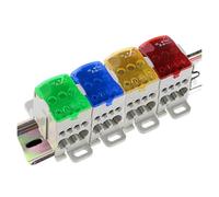 Bornier de connecteur UKK80A UKK125A UKK160A UKK250A UKK400A UKK500A, 1 entrée, boîte de Distribution sur Rail Din, 1 pièce, UKK-80a(Green,UKK125A)