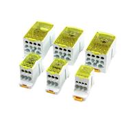 Bornier de distribution unipolaire for ligne de dérivation, connecteur électrique for rail DIN UKK 80 A/125 A/160 A/250 A/400/500 A(Yellow,UKK250A)