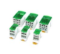 Bornier de distribution unipolaire for ligne de dérivation, connecteur électrique for rail DIN UKK 80 A/125 A/160 A/250 A/400/500 A(Green,UKK160A)