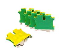 Bornier de mise à la terre for rail DIN USLKG 3, 10 pièces, connexion à vis, conducteur électrique 500 V 32 A