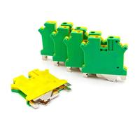 Bornier de mise à la terre for rail DIN USLKG 5, 10 pièces, connexion à vis, conducteur électrique 500 V 41 A