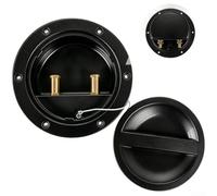 Bornier de pêche marine à 2 ou 3 pôles - Connecteur ABS étanche - Pour câblage électrique de bateau 6 V 12 V 24 V 32 V - Blanc et noir (deux noirs)