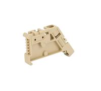 Bornier de rail DIN NS35 10 pièces E/UK E/UK2 EW35 WKF35 butée de support d'extrémité 249-117 support de marquage de connecteur pince d'extrémité(EW35-YELLOW)