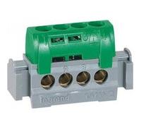 IP 2X terminal block - earth (green) - 4 x 1.5 to