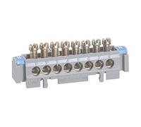 Bornier de répartition - Nu sur support - 8x16mm² - 75mm