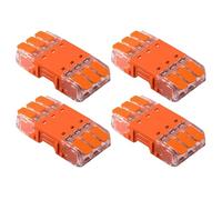 Bornier de sortie enfichable à connexion rapide, 2 en 2 sorties ou 3 en 3 sorties, cuivre étamé, conception modulaire Cosses circulaires(3-in 3-out)