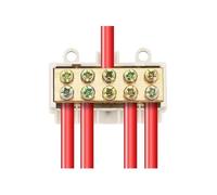 Bornier de Type T 5 pièces, répartiteur de Fil Gratuit, Pince de Fil parallèle, connecteur Rapide de câblage(ZK-516/2.5-16square Millimetre)