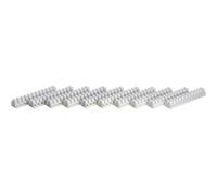 TRU Components Bornier domino 523690 – 12 pôles blanc – 0,75–2,5 mm² flexible/rigide – 10 pc(s)