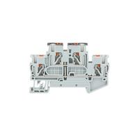 Bornier double niveau PTTB 2.5-PV, montage sur rail DIN, connecteur enfichable 2,5 mm², 10 pièces(PTTB2.5-PV GRAY)