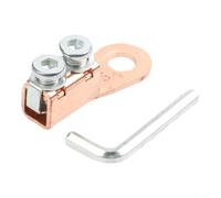 Bornier en laiton avec clé, robuste pour bloc de distribution d'alimentation de batterie pour voiture, camion pour camping-car, marine, connecteur de barre de bus 12 V 24 V 48 V, adaptateur de poteau
