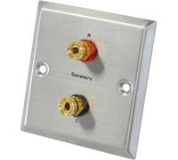 Dynavox Prise murale pour haut-parleurs 2 borniers pour fiches banane Acier inoxydable (Import Allemagne)