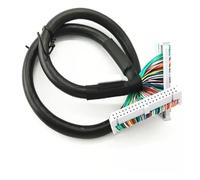 Bornier femelle IDC 40 broches 2,54 mm, bornes de relais PLC, montage DIN, câble blindé, 1/2/2,9/5 m(2m)