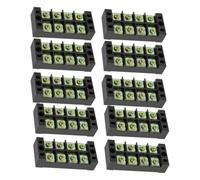 Bornier Fixe Couvercle Isolant Transparent 45a 4 Positions Tb4504 | Fer et PC, Serrage à Vis Sécurisé, pour Câblage de Panneaux de Commande et Fils Cuivre